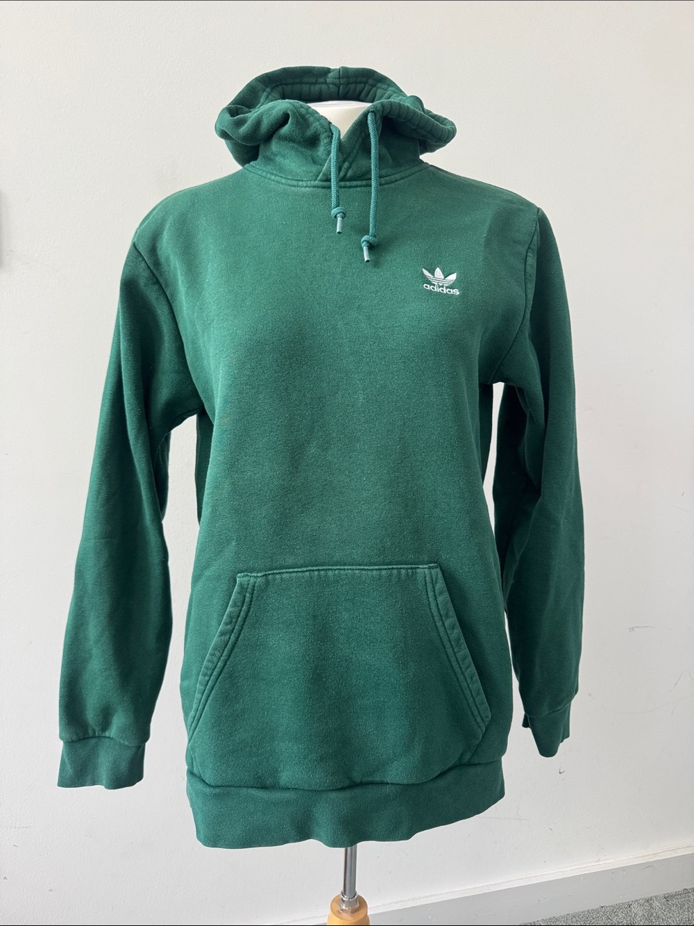 adidas Men’s Dark Green Trefoil Pullover Hoodie